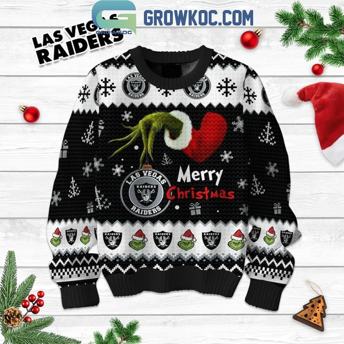 Las Vegas Raiders 2024 Football Fan Merry Christmas Ugly Sweater 1 AVYca