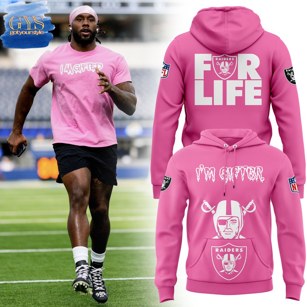Las Vegas Raiders 2024 NFL Crucial Catch Club Nike Pink Hoodie 1