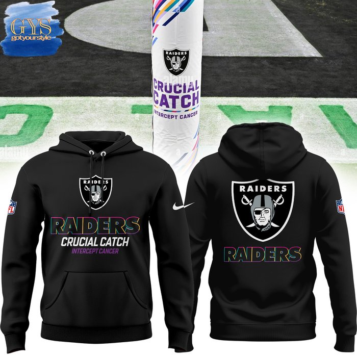 Las Vegas Raiders 2024 NFL Crucial Catch Hoodie 1