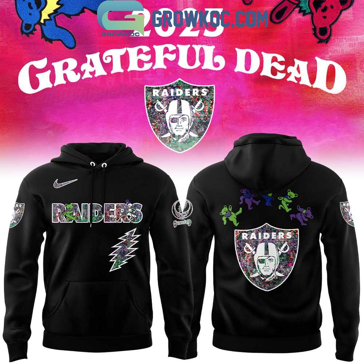 Las Vegas Raiders Celebration Grateful Dead 60 Years 2025 Hoodie Shirt 1 fo7ON