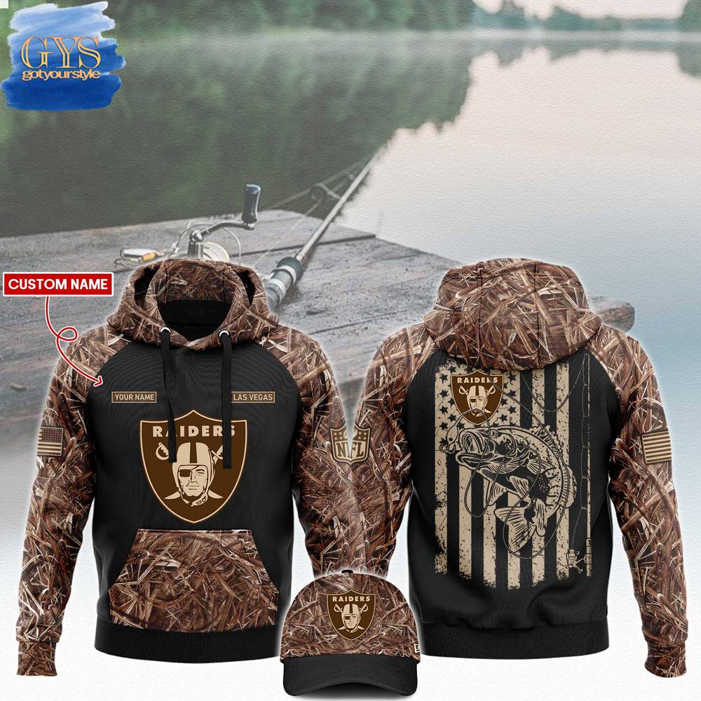 Las Vegas Raiders NFL x Fishing 2024 Limited Edition Hoodie 1