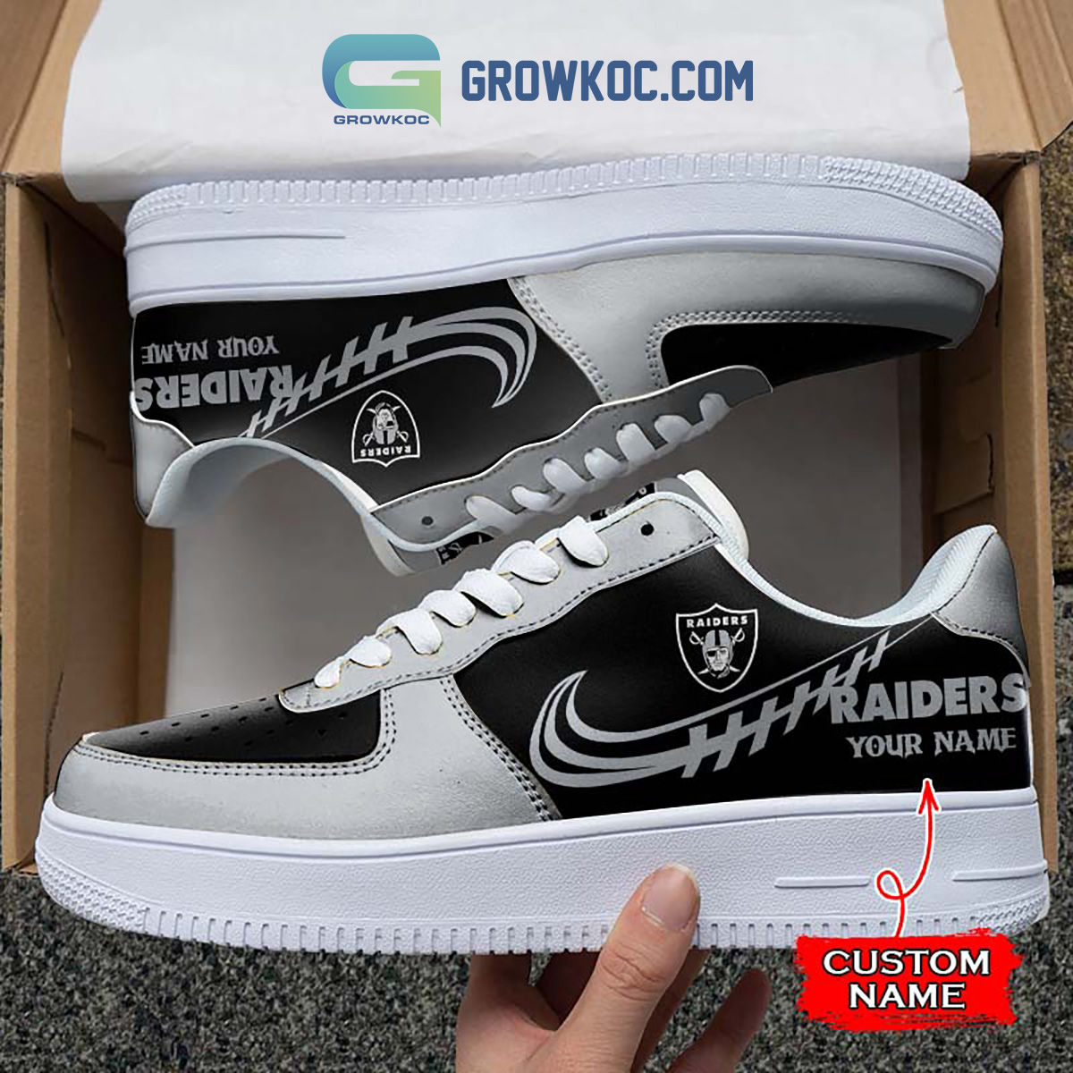 Las Vegas Raiders Personalized Air Force 1 Sneaker2B1 LaXjb