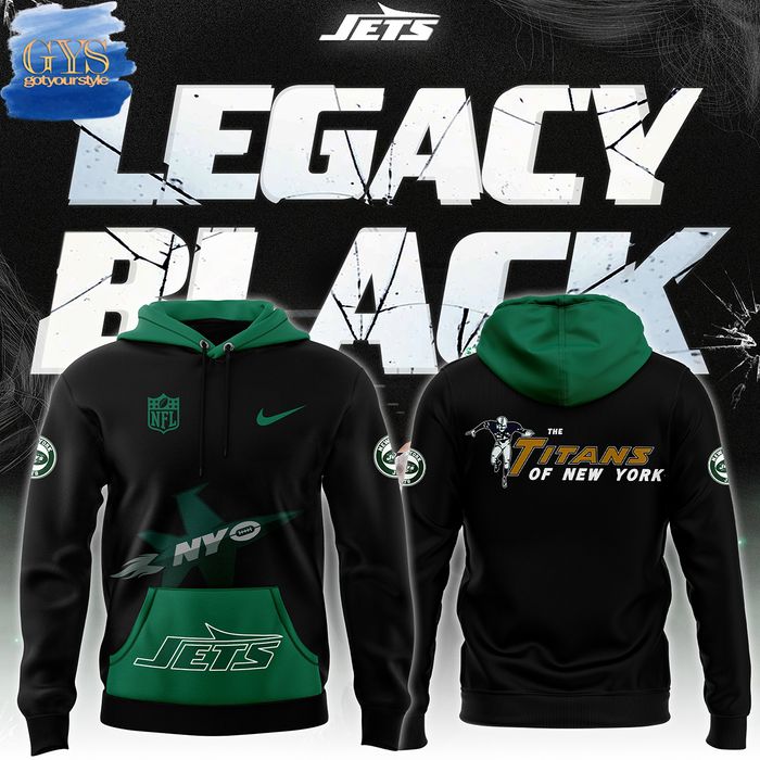 Legacy Black New York Jets The Titans Hoodie 1