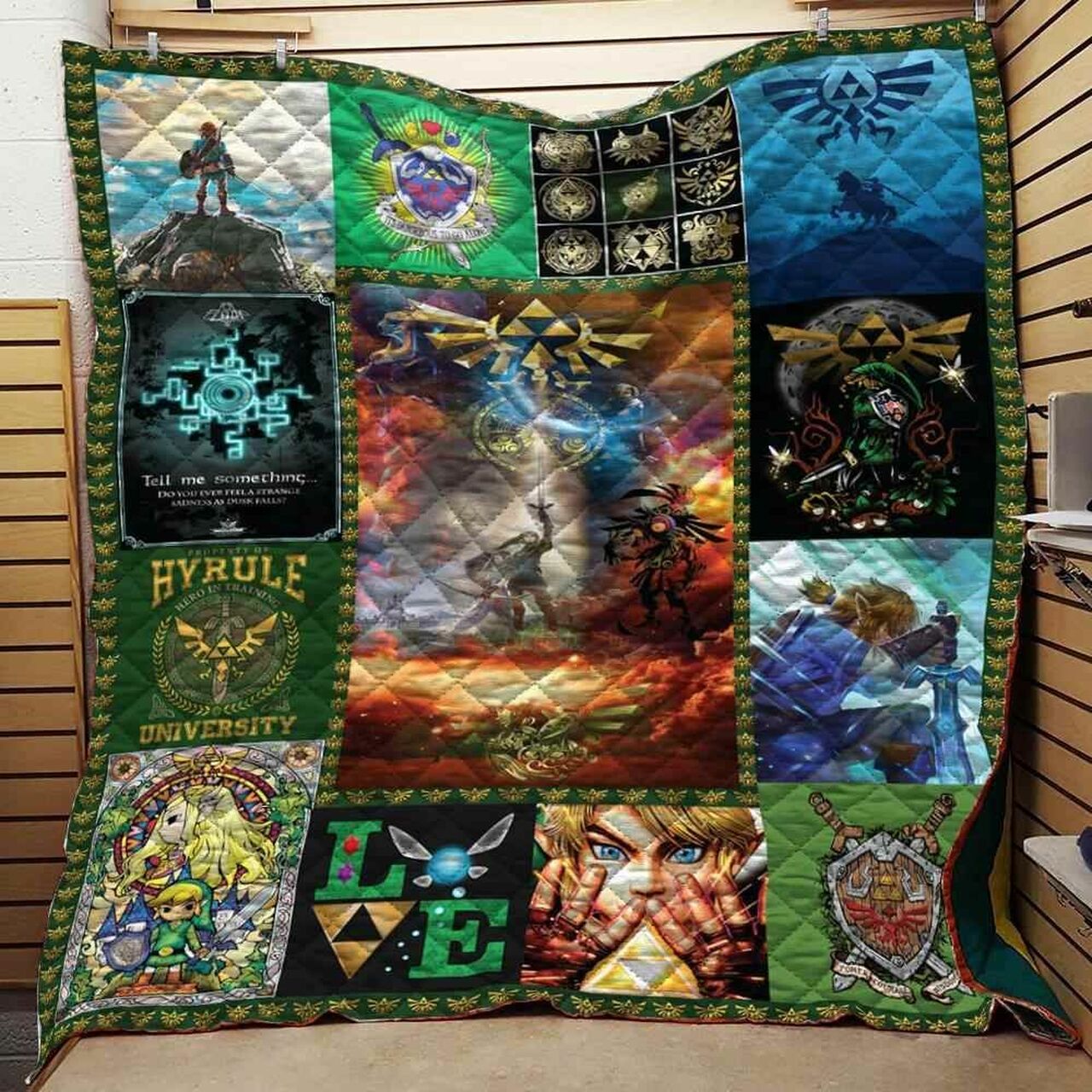 Legend Of Zelda Collage Quilt Blanket Bedding Set Ideal for Home Decoration and Gifts for Fans 0