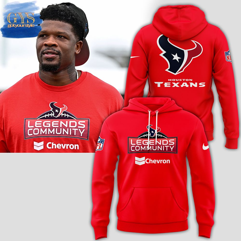 Legends Community Chevron Houston Texans Limited Red Hoodie 1