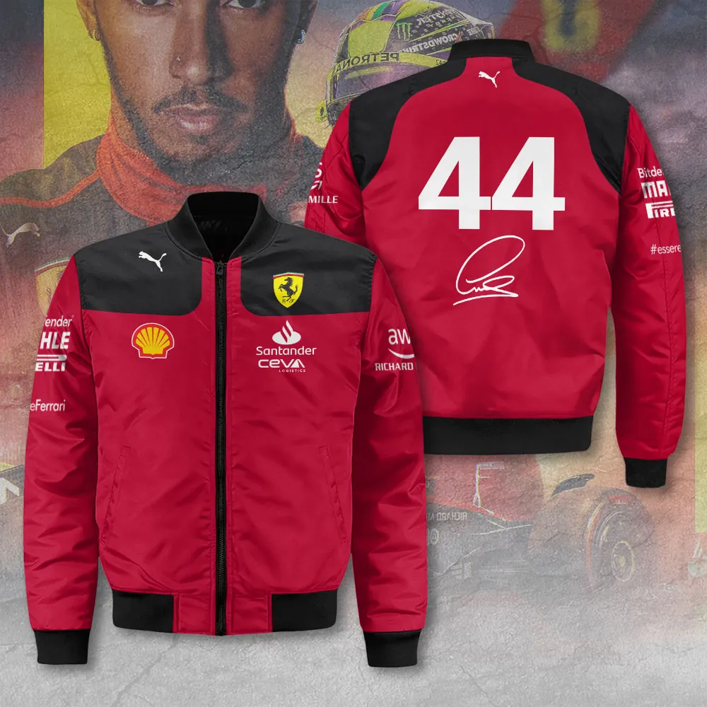 Lewis Hamilton x Scuderia Ferrari 3D Bomber Jacket MAITM10111