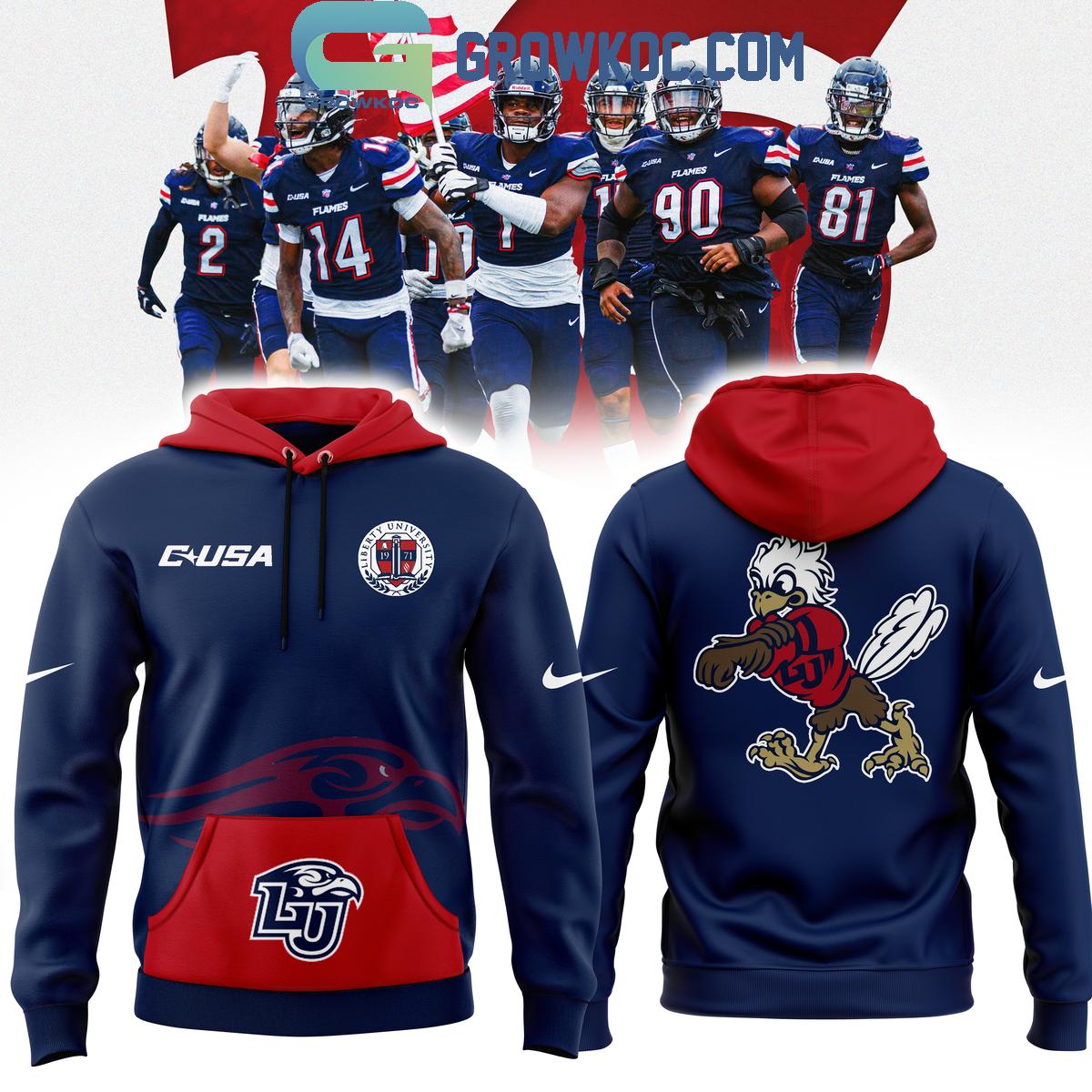 Liberty Flames LU Football Game C USA 2024 Sparky Hoodie T Shirt 1 0AIW6