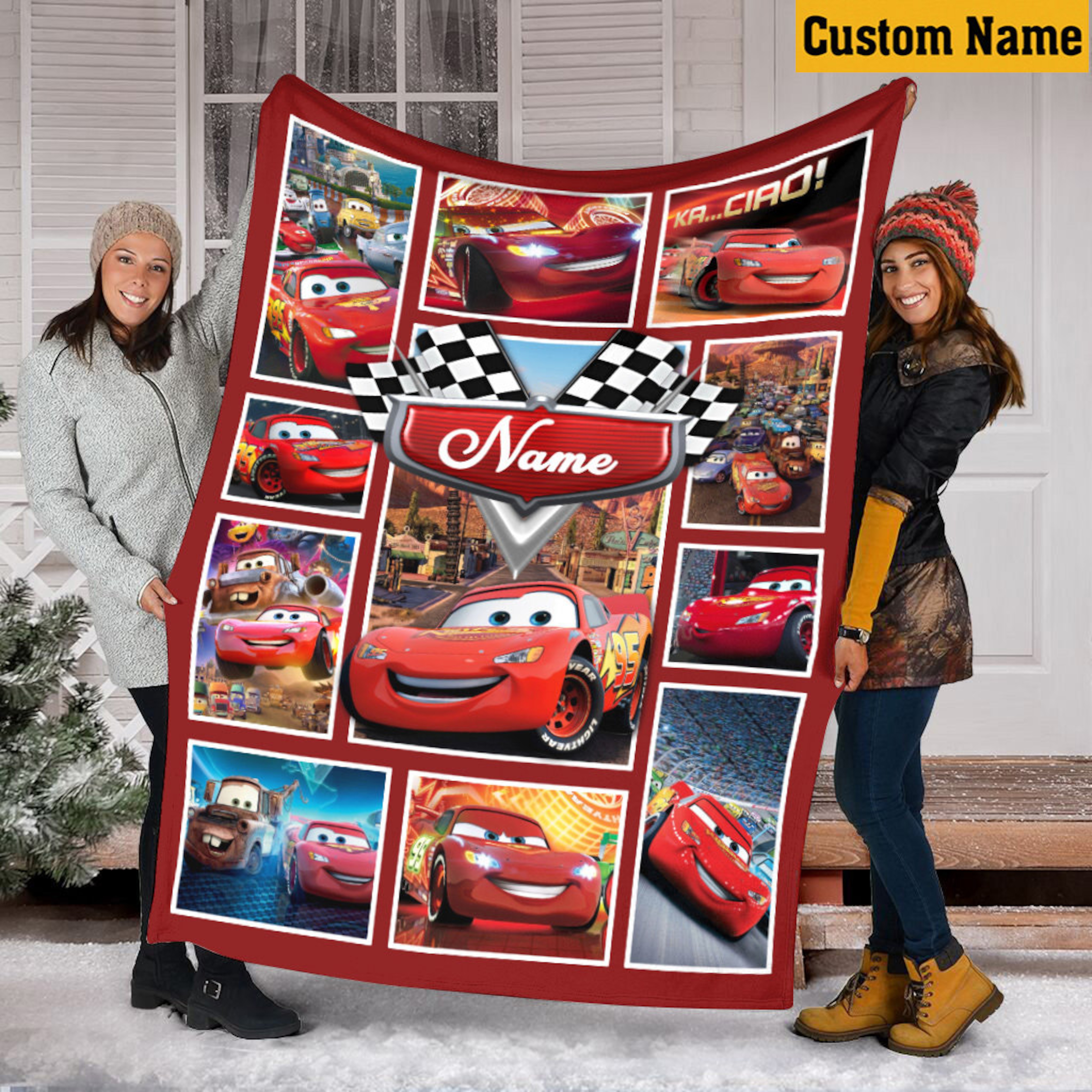 Lightning Mcqueen Quilt Blanket Soft Pixar Cars Characters Ideal Birthday Gift for Kids 0 1