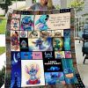 Lilo And Stitch Ohana Means Family Large Velvet Blanket Gift For Fans Cartoon Movie Quilt 0