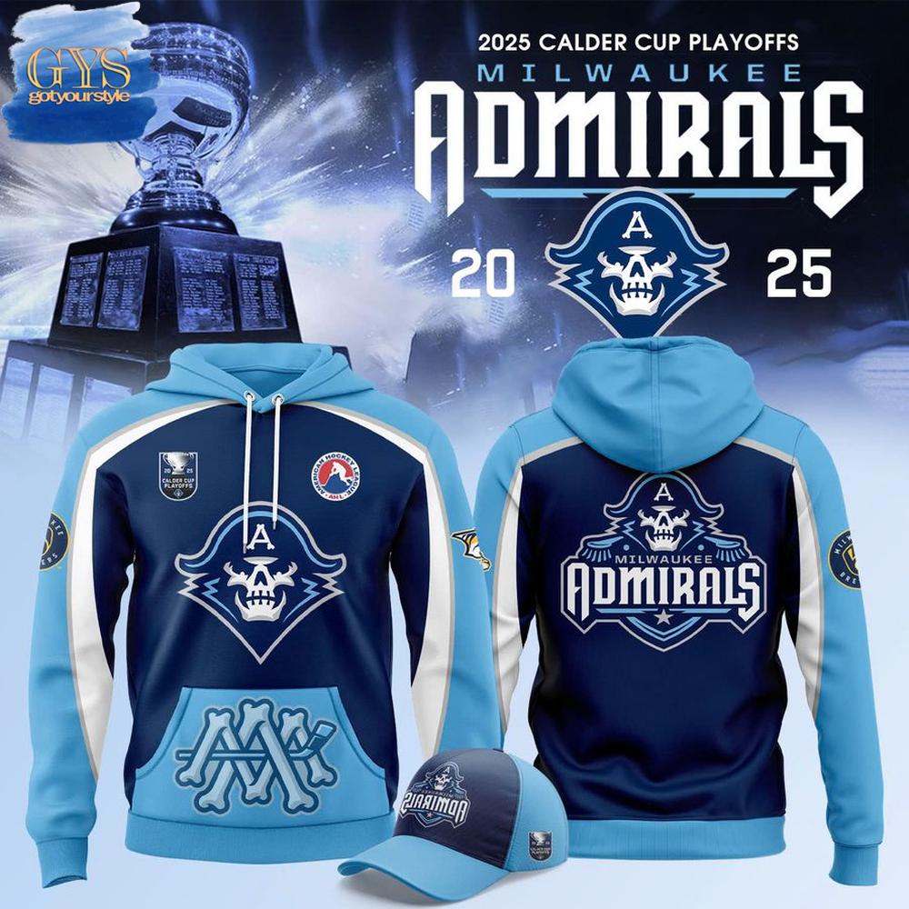 Limited Edition Milwaukee Admirals Calder Cup Playoffs Hoodie 1