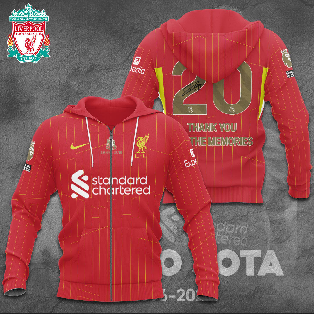 Liverpool x Diogo Jota Apparel TANTN14165 ziphoodie