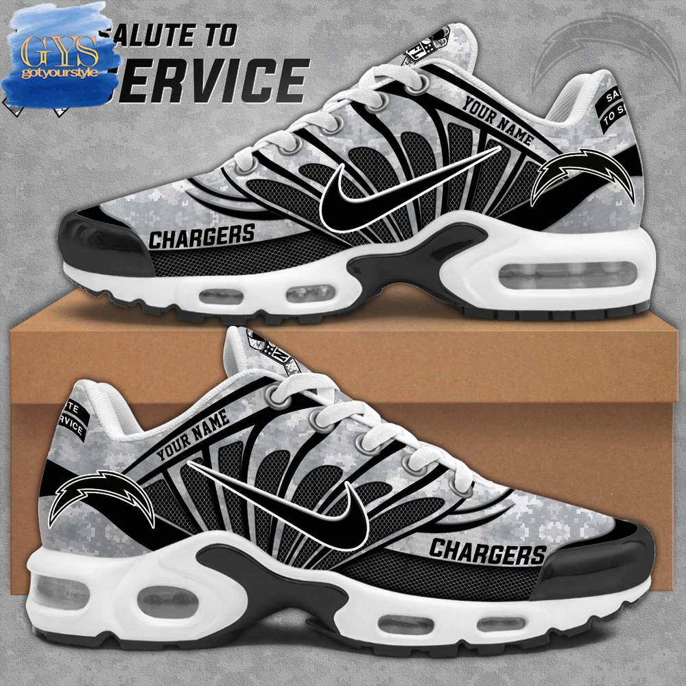 Los Angeles Chargers Arctic Camo 2024 Salute To Service Nike Air Max Plus 1