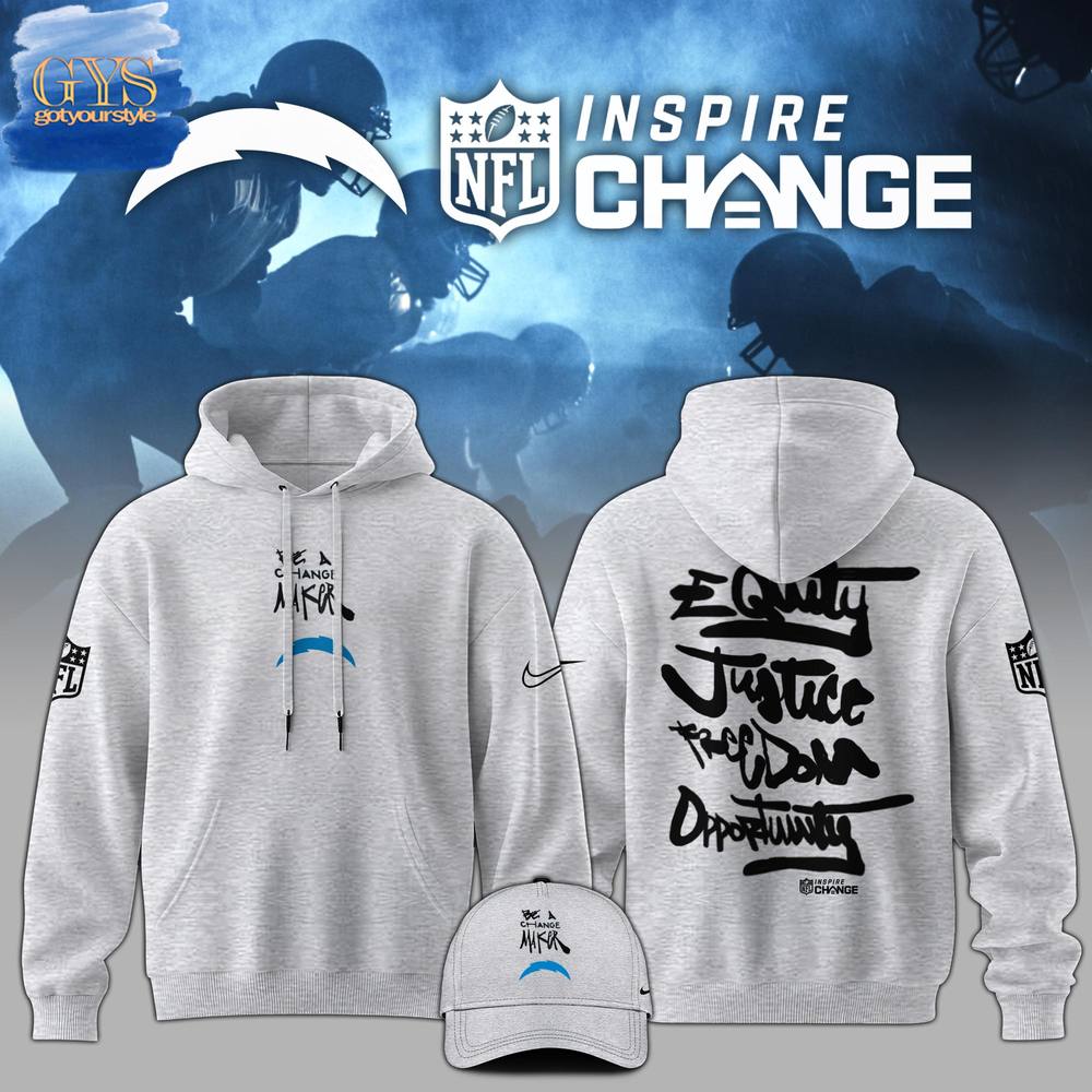 Los Angeles Chargers NFL Be A Change Maker Hoodie 1