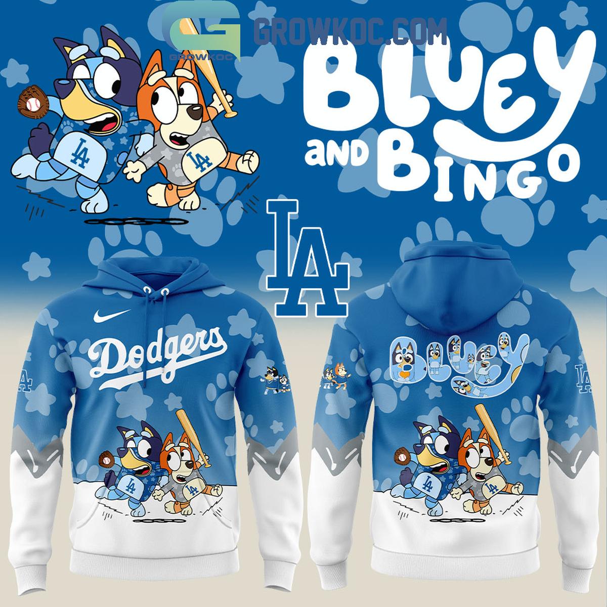 Los Angeles Dodgers Bluey And Bingo 2025 Hoodie Shirt 1 KKLmS