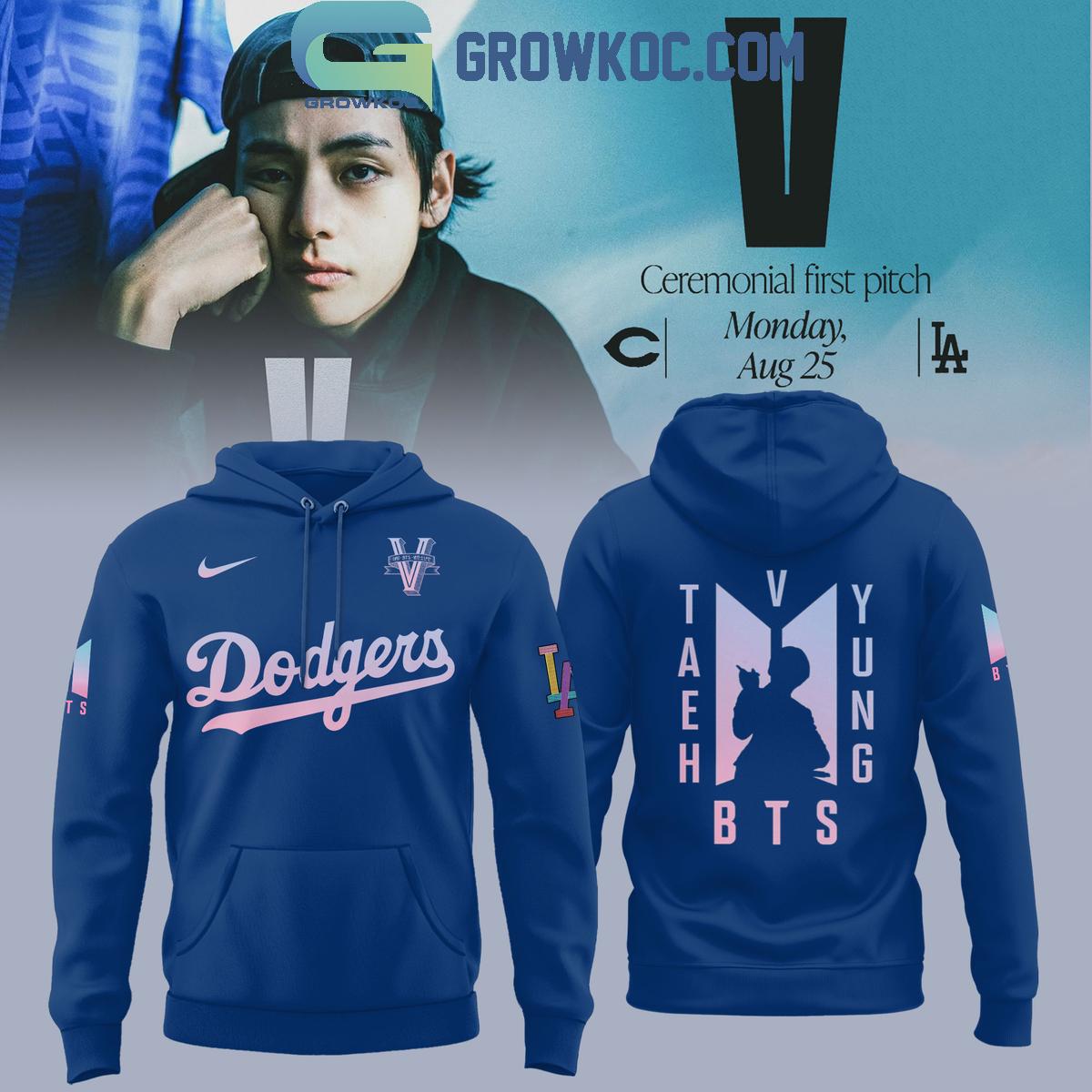 Los Angeles Dodgers Collab V BTS 2025 Hoodie Shirt 1 yKVpp