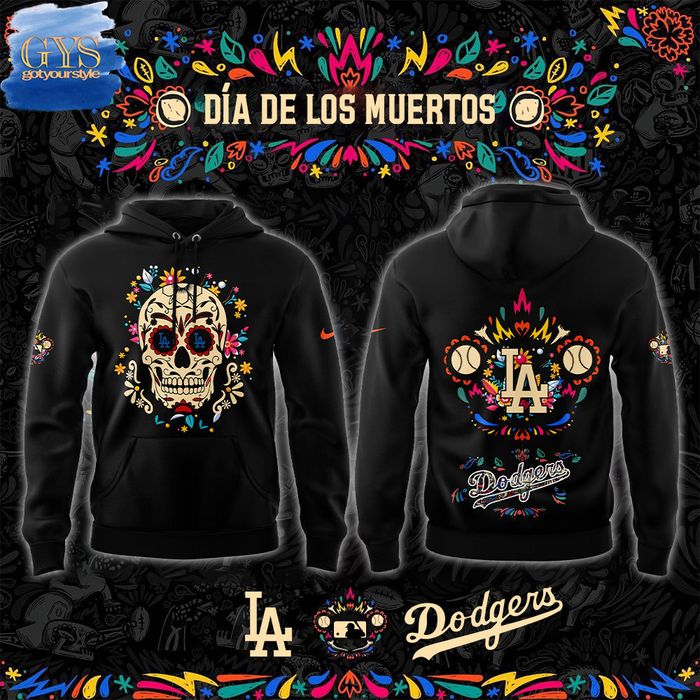 Los Angeles Dodgers Dia de los Muertos Limite Edition Hoodie 1