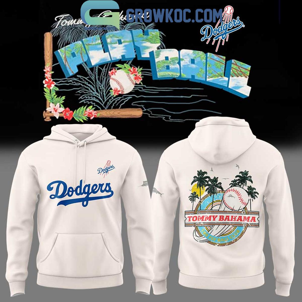 Los Angeles Dodgers Tommy Bahama Play Ball Club Hoodie Shirt 1 XHwvP