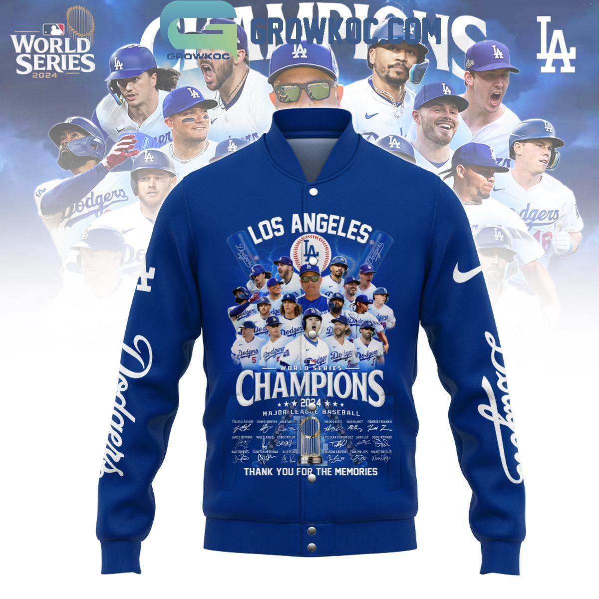 Los Angeles Dodgers World Series 2024 Champions Time To Win Baseball Jacket 1 LAPNr