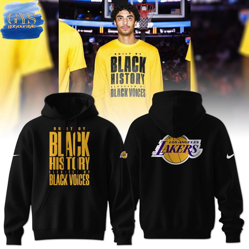 Los Angeles Lakers Black History Month Limited Edition Hoodie 1