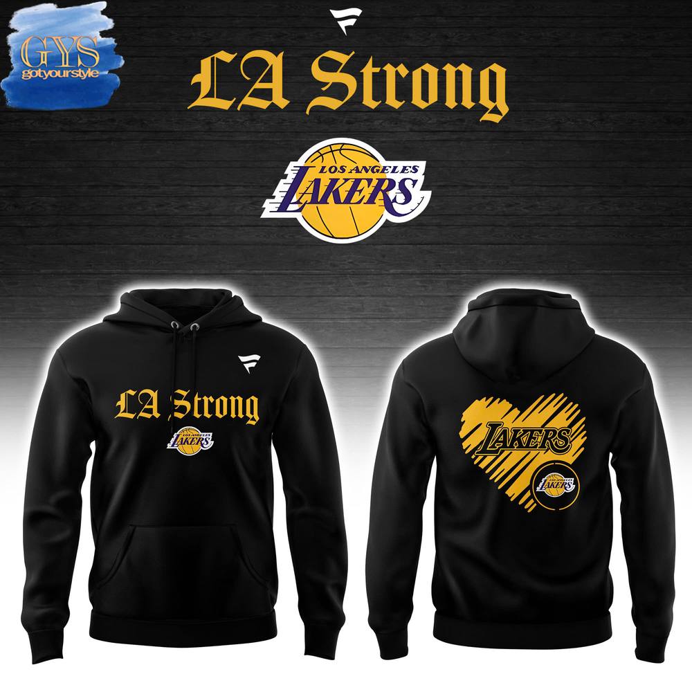 Los Angeles Lakers LA Strong Hoodie 1
