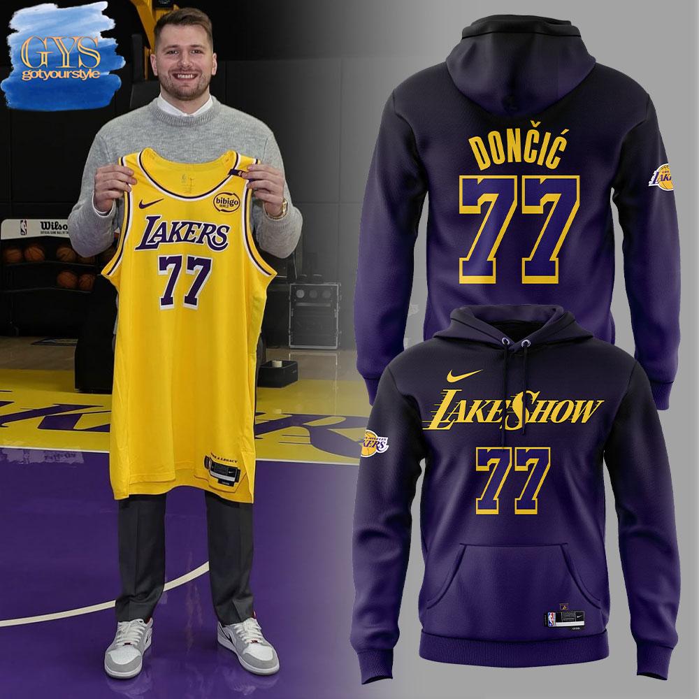 Los Angeles Lakers Luka Doncic Lake Show Hoodie 1