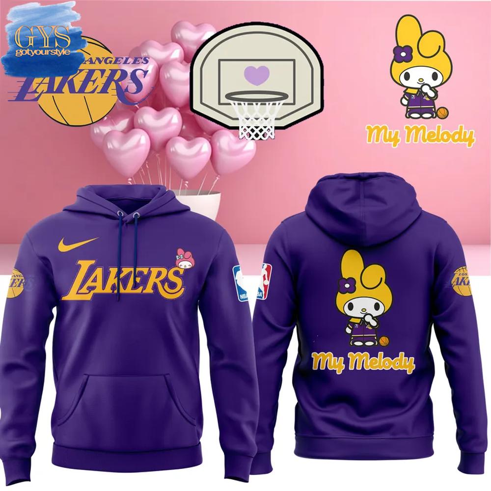 Los Angeles Lakers My Melody 2025 Limited Edition Hoodie 1