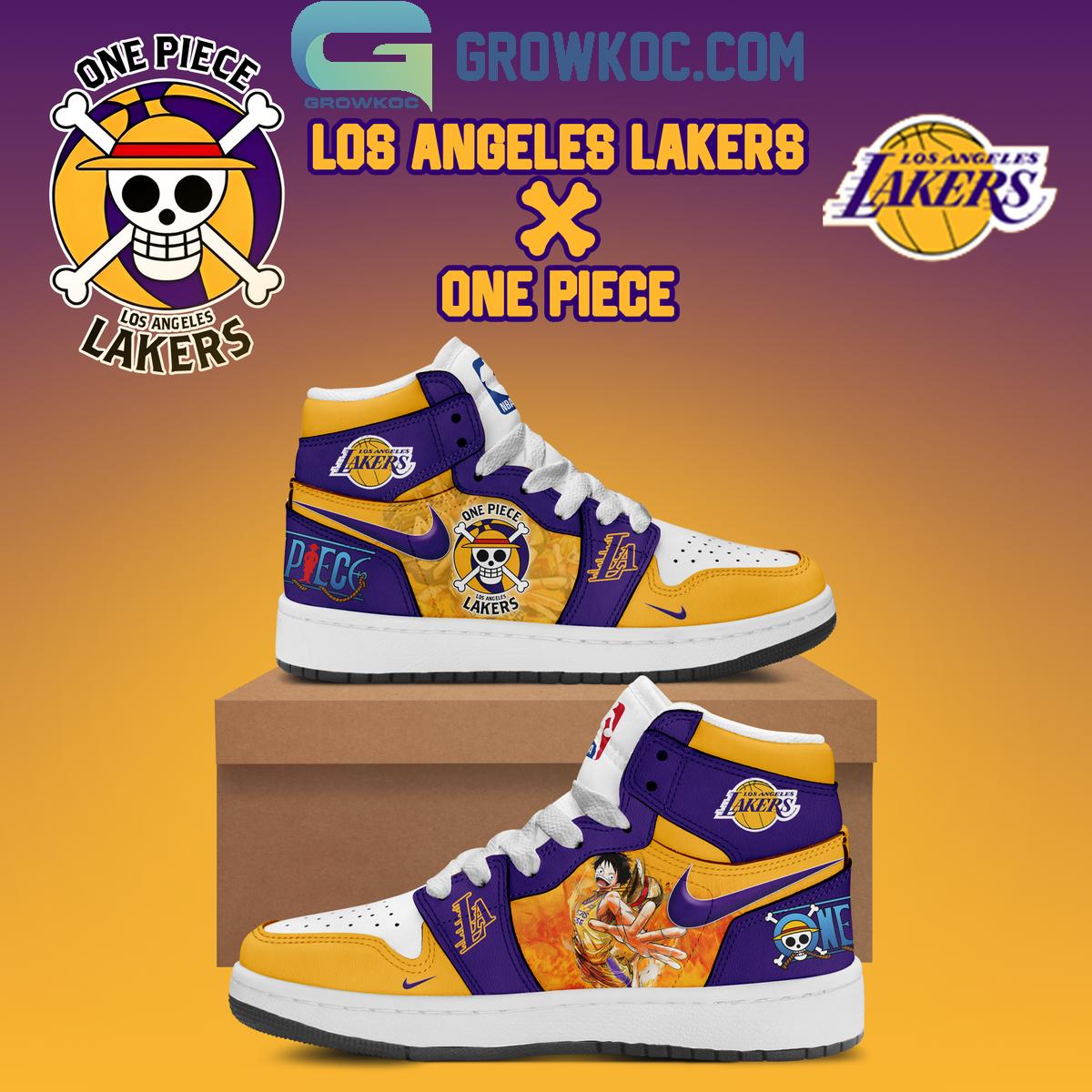 Los Angeles Lakers X One Piece Coming Air Jordan 1 Shoes 1 XK8RR
