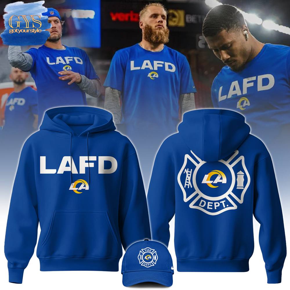 Los Angeles Rams LAFD Limited Edition 2025 Hoodie 1