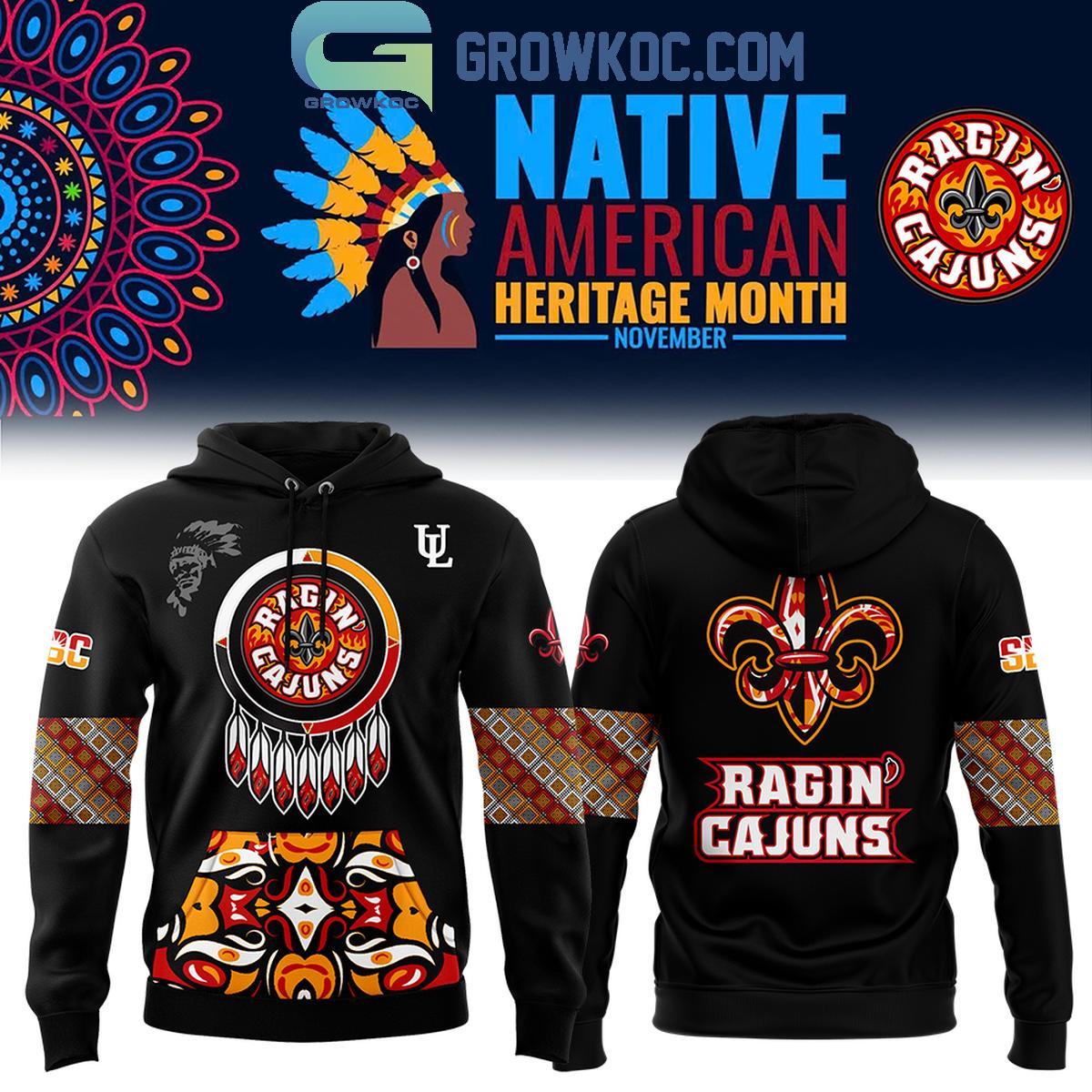 Louisiana RaginE28099 Cajuns Native American Heritage Month 2024 Hoodie T Shirt 1 vg6yK