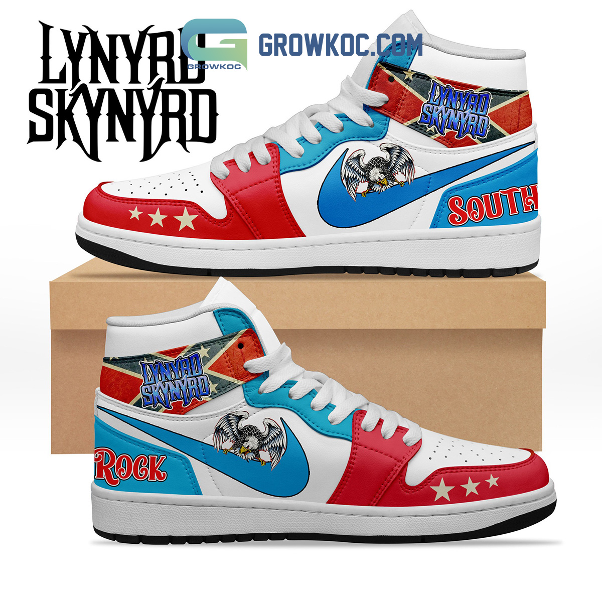 Lynyrd Skynyrd South Rock Fan Air Jordan 1 Shoes2B1 vLg0a