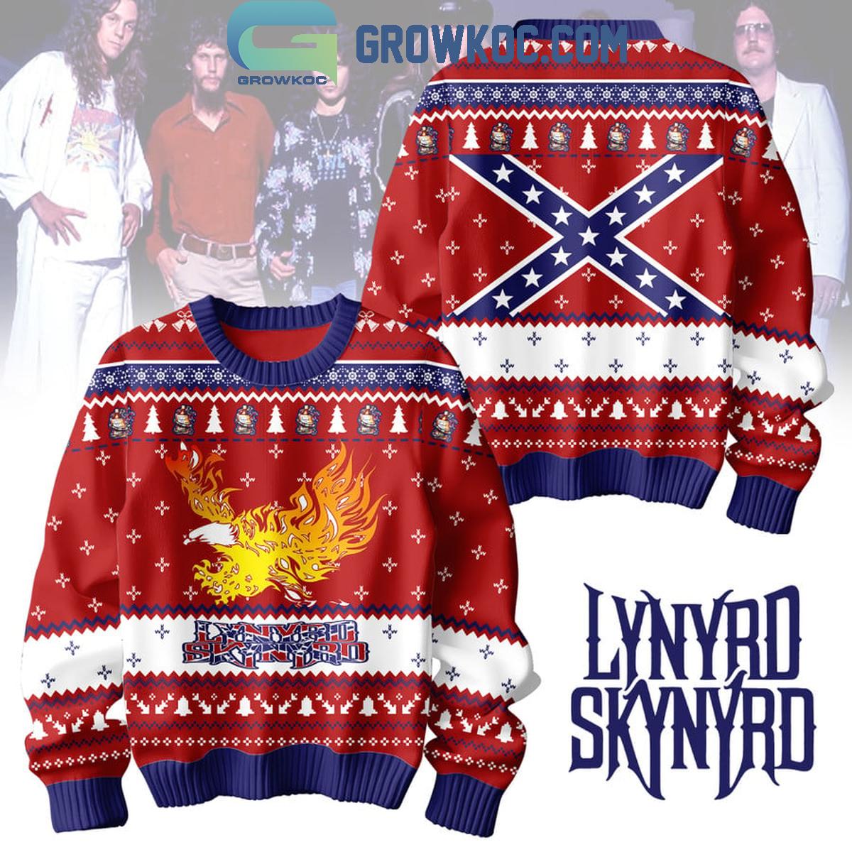 Lynyrd Skynyrd The Ballad Of Curtis Loew Merry Christmas Ugly Sweater 1 XN6eZ