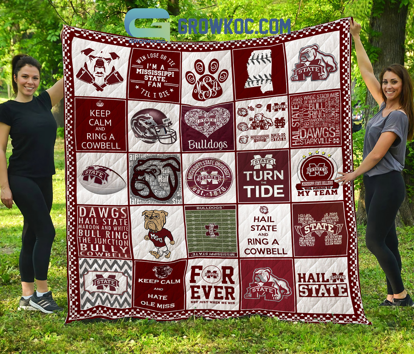 MISSISSIPPI STATE BULLDOGS NCAA Collection Design Fleece Blanket Quilt2B1 jUjYJ