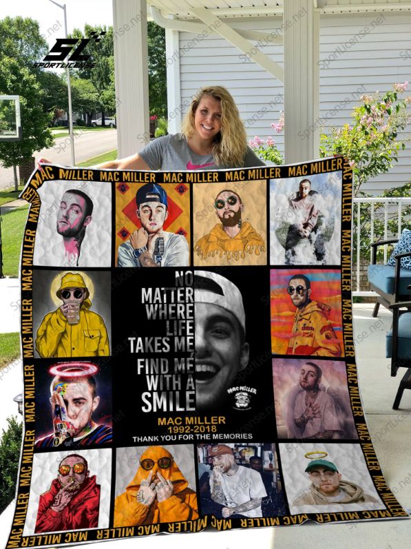 Mac Miller Tribute Thank You For The Memories Quilt Blanket Bedding Set 0