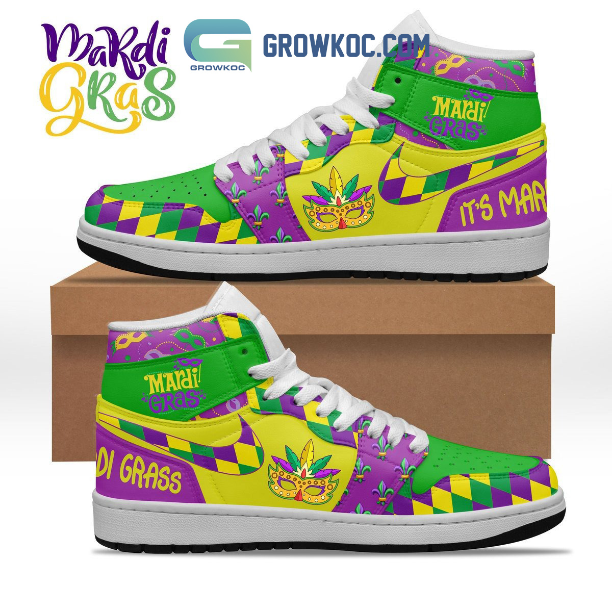 Mardi Gras Its Time Fan Air Jordan 12B1 69SYC