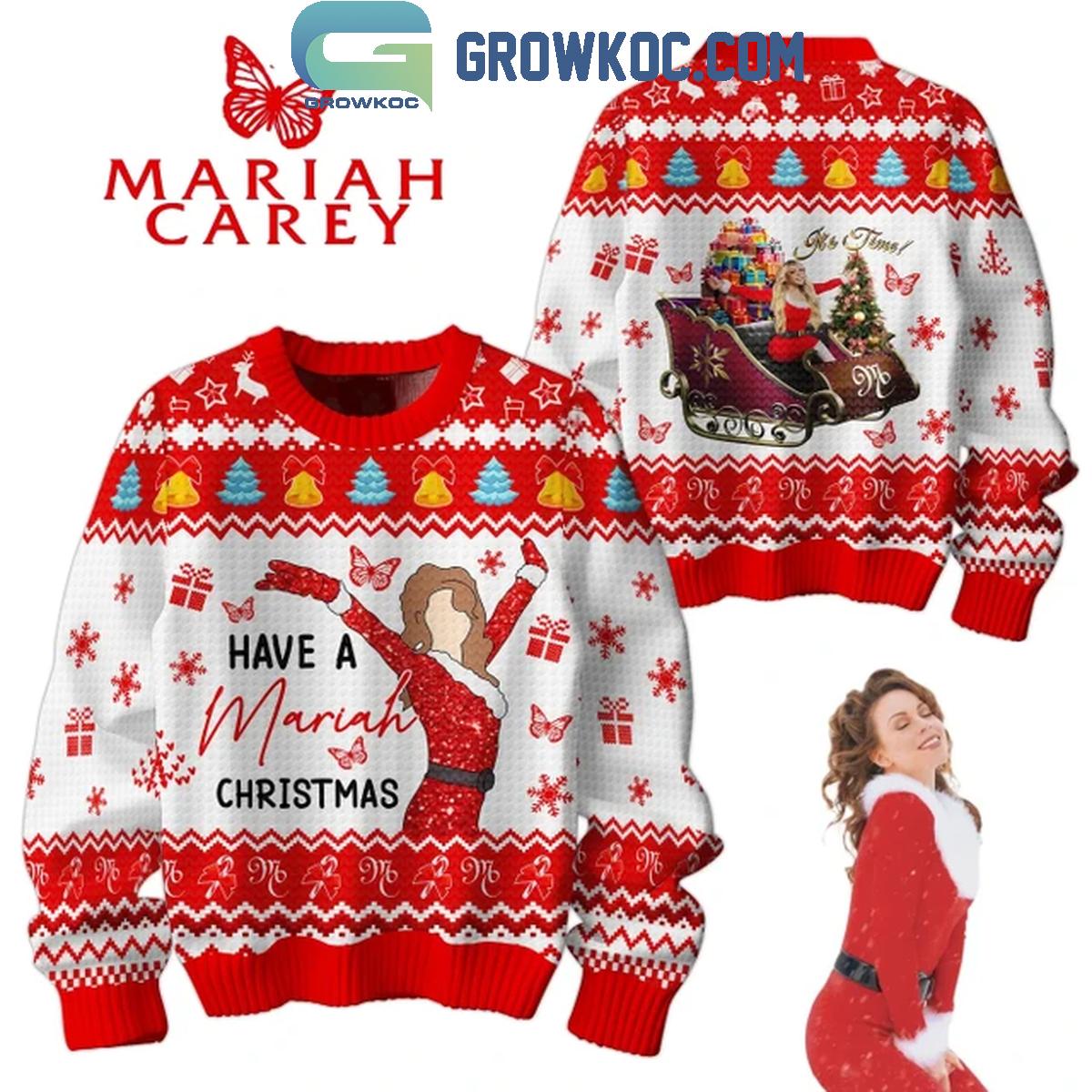 Mariah Carey Have A Mariah 2024 Christmas Happy Merry Ugly Sweater 1 OEkZs