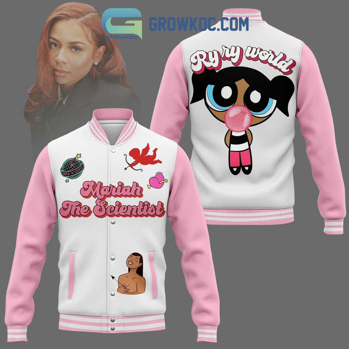 Mariah The Scientist Ryry World Baseball Jacket2B1 h8htE