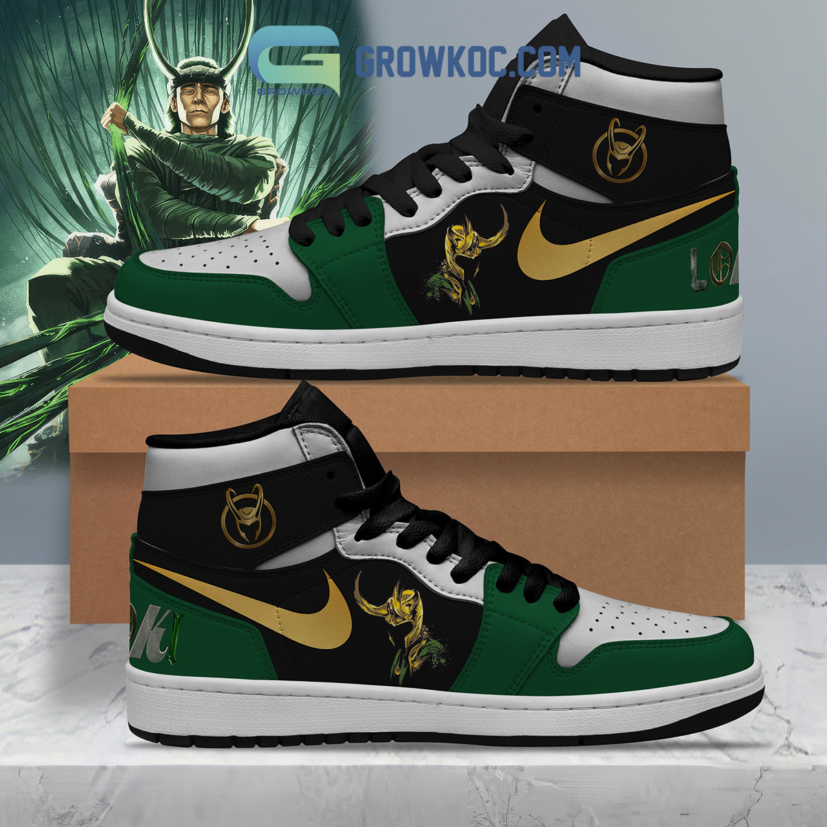Marvel Loki Love Air Jordan 1 Shoe2B1 pPOD7