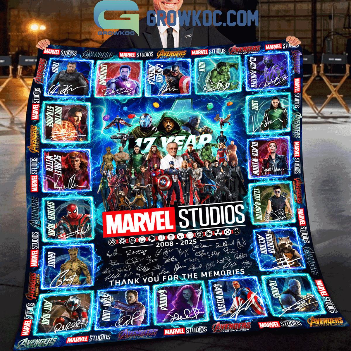 Marvel Studios 17th Anniversary 2008 2025 Memories Fleece Blanket Quilt 1 dPOqO