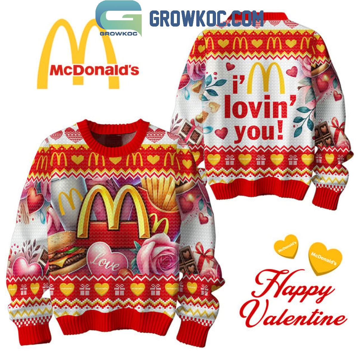 McDonalds IM Loving You Happy Valentine 2025 Ugly Sweater 1 tgmPT