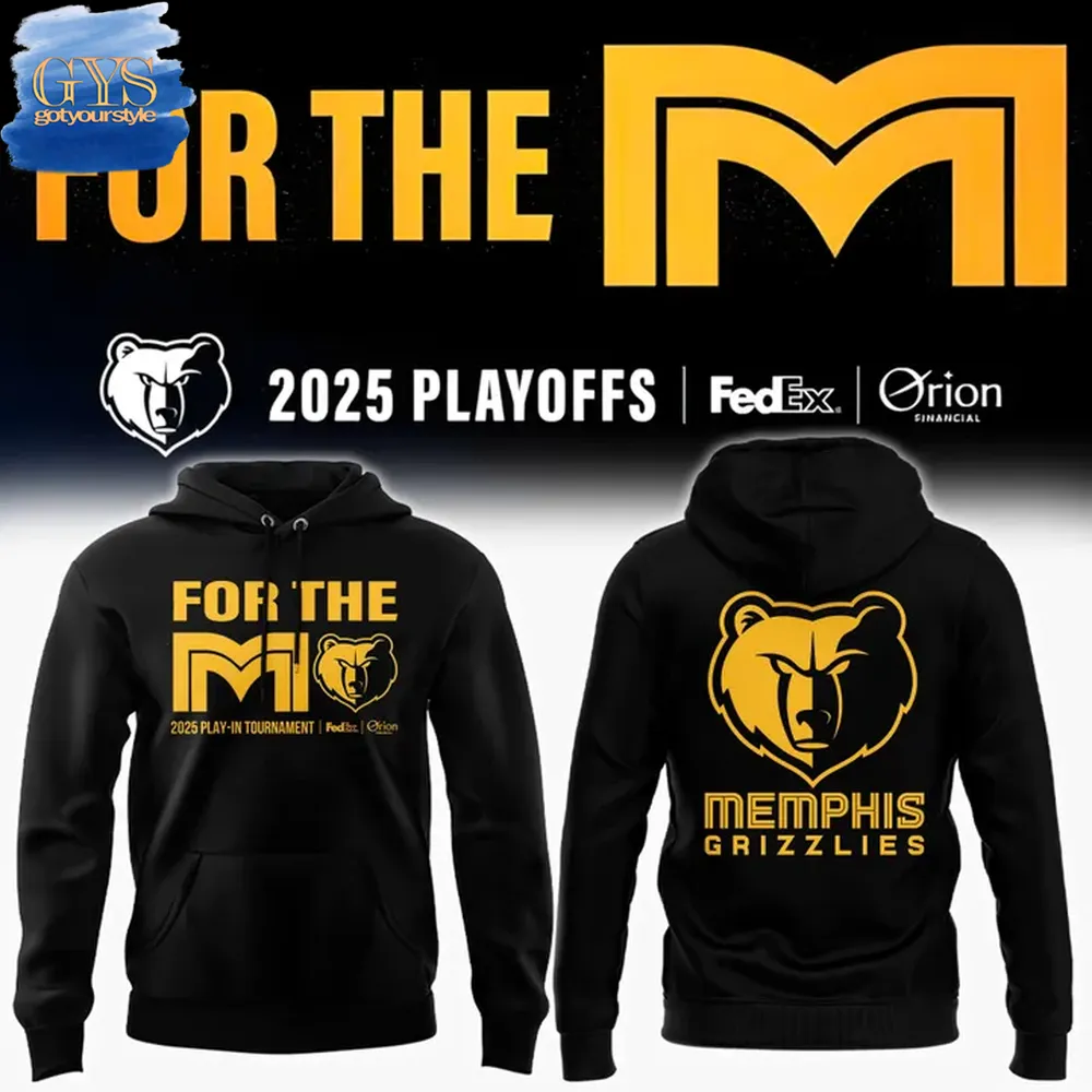 Memphis Grizzlies For The M 2025 Playoffs Limited Edition Hoodie 3