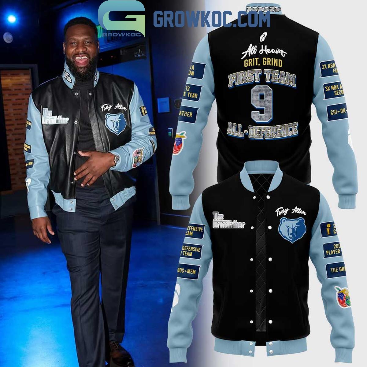 Memphis Grizzlies The Grind Father Tony Allen Baseball Jacket 1 9VkZn