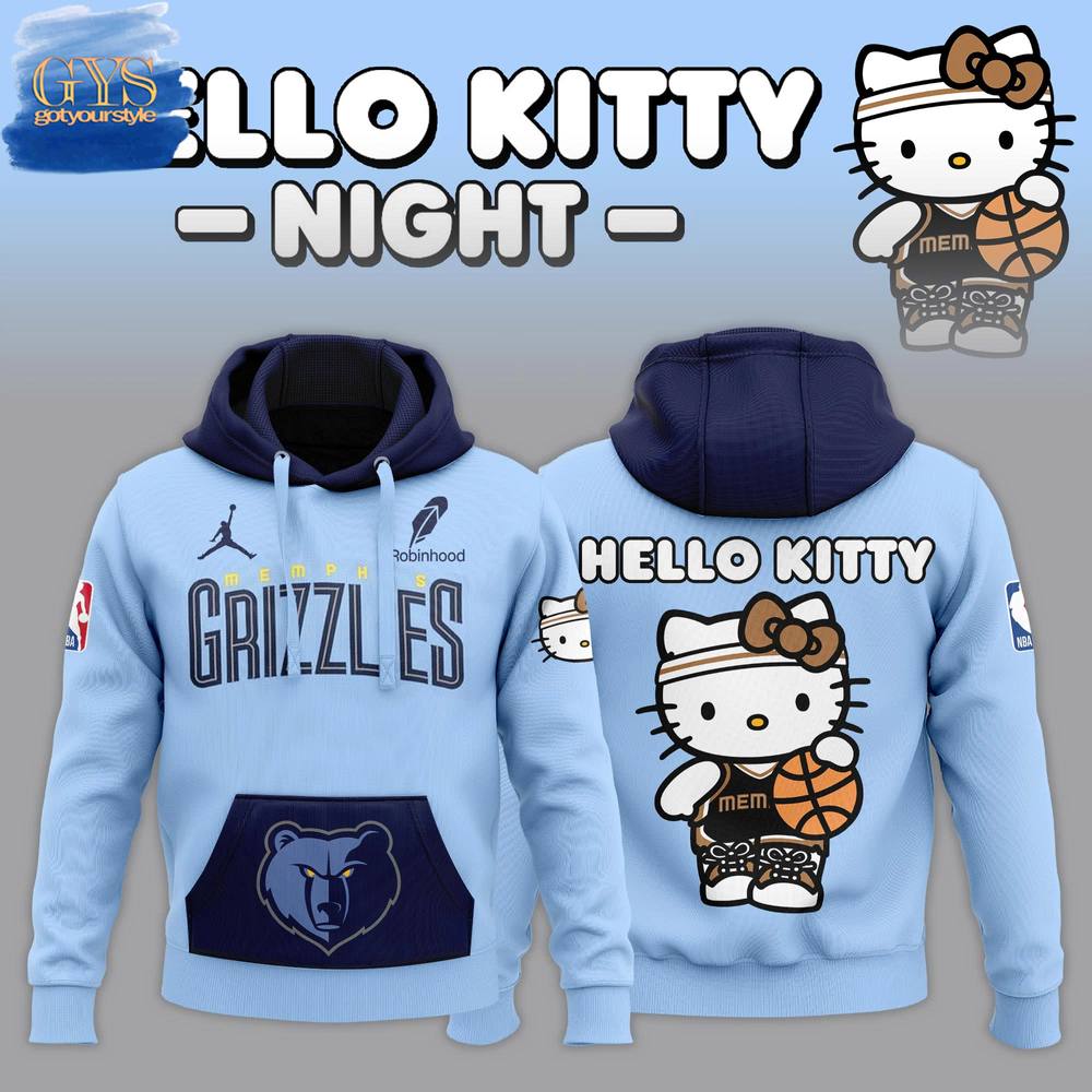 Memphis Grizzlies x Hello Kitty 2024 Limited Edition Hoodie 1