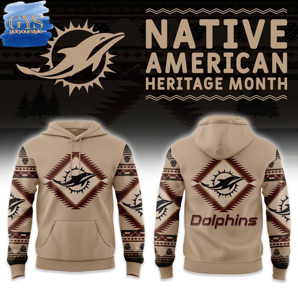 Miami Dolphins NFL x National Native American Heritage Month Limited Edition Hoodie 1