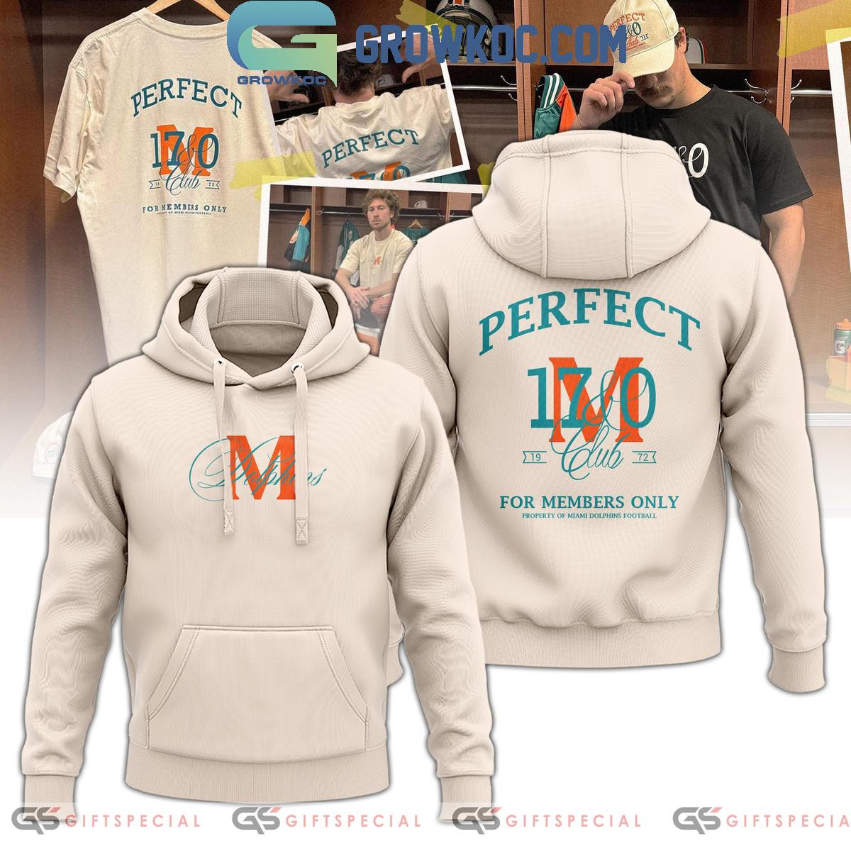 Miami Dolphins The Perfect 17260 Club Since 1972 Hoodie T Shirt 1 iAD7w