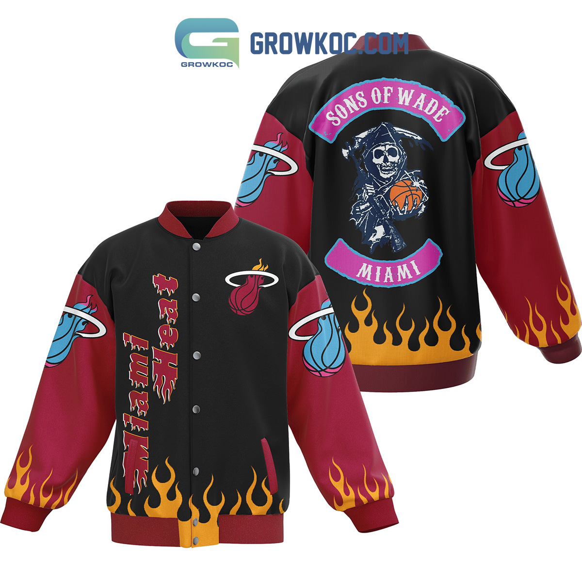Miami Heat Son Of Wade Miami Baseball Jacket2B1 ENer9
