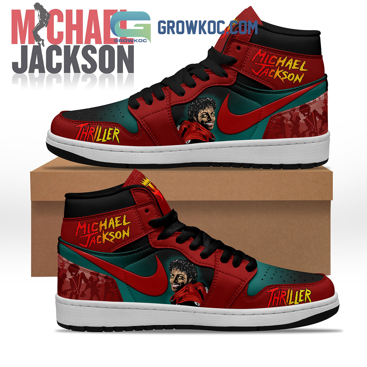 Michael Jackson Thriller Air Jordan 1 Shoe2B1 p3vAH