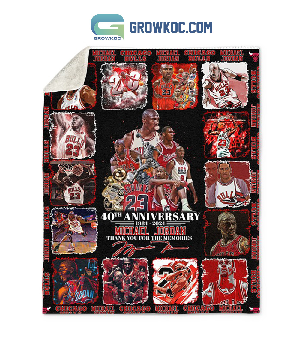 Michael Jordan 40th Anniversary Fleece Blanket Quilt2B1 PUEjq Michael Jordan 40th Anniversary Fleece Blanket Quilt2B1 PUEjq