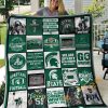 Michigan State Spartans Quilt Blanket Bedding Set 0