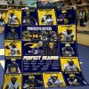 Michigan Wolverines 2023 Perfect Season Fleece Blanket Quilt2B1 vBl7V