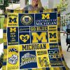 Michigan Wolverines 3 Quilt Blanket Bedding Set 0
